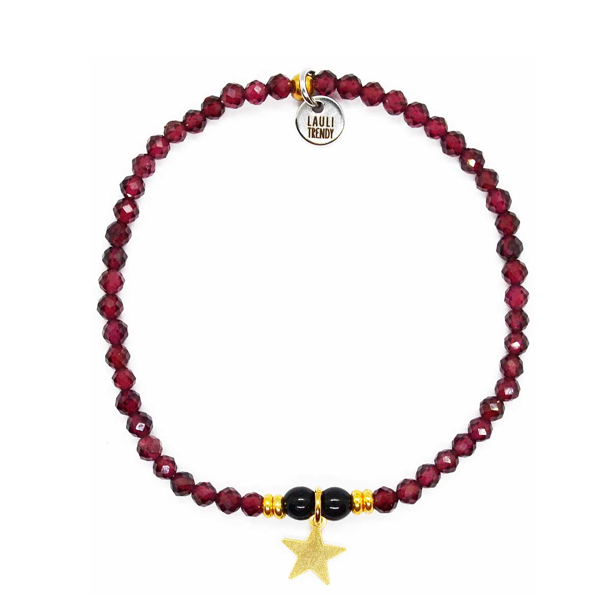 Zéna 1 bracelet grenat-1 tour