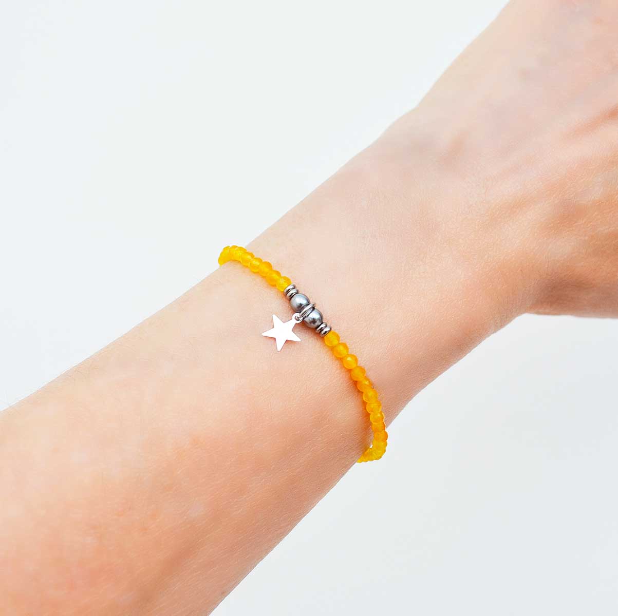 Zéna 2 bracelet Topaze - 1 tour-porté